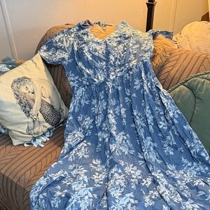 torrid Light Blue Smocked Top Dress
